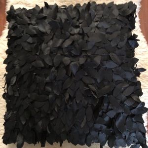 2 BLACK THROW PILLOWS